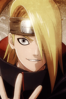 Deidara using his explosive clay