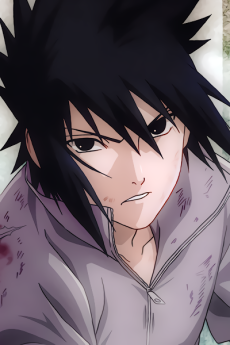 Sasuke Uchiha in his final battle attire